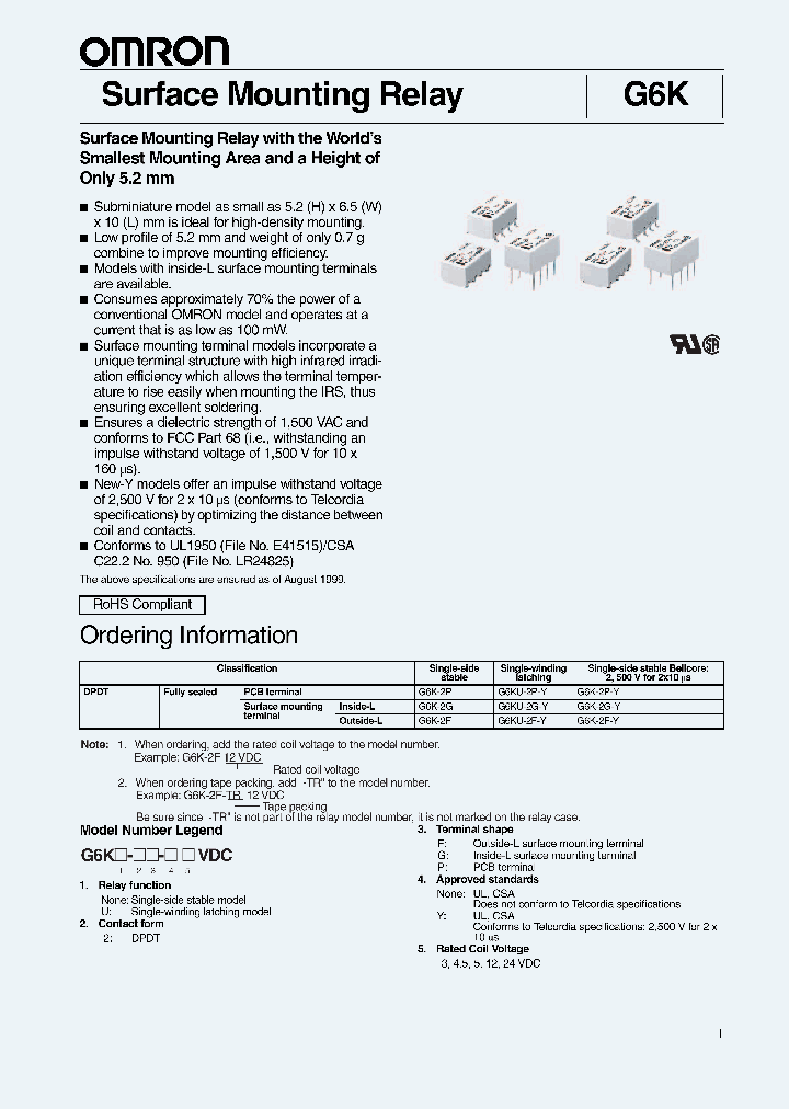 G6KU-2P-Y45VDC_7037973.PDF Datasheet