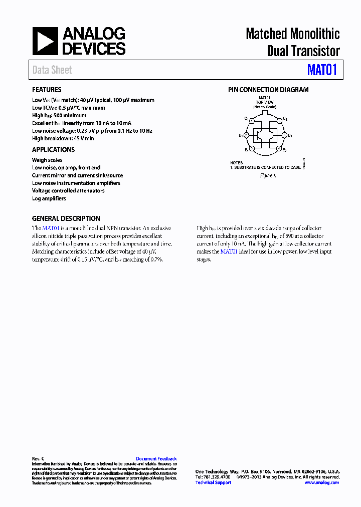 MAT01GHZ_7057925.PDF Datasheet