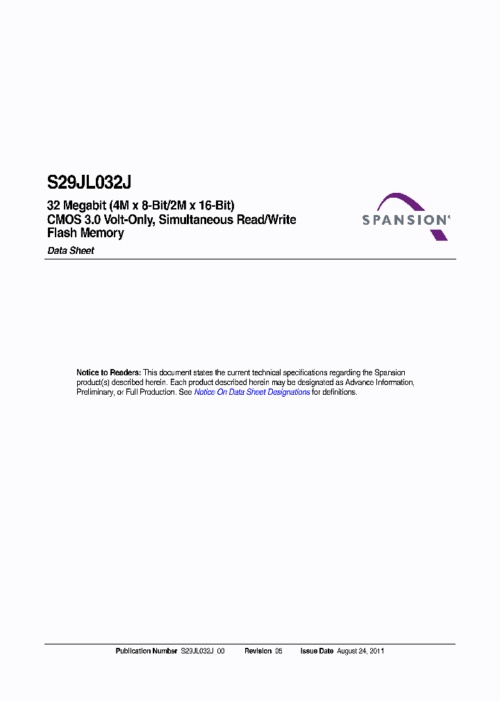 SPANSIONLLC-S29JL032J70TFI220_7052506.PDF Datasheet