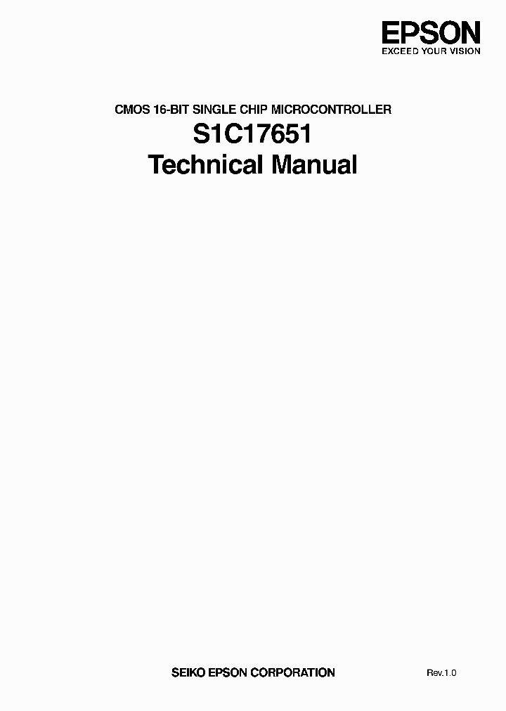 S1C17651D00E10H_7094150.PDF Datasheet