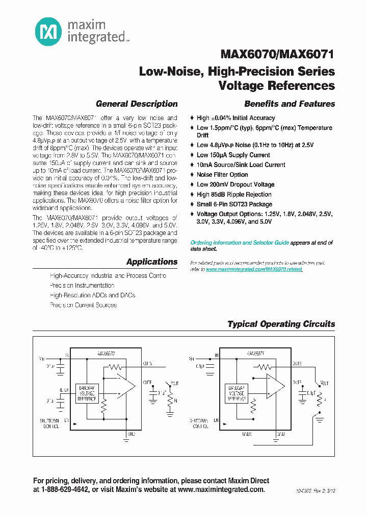 MAX6070AAUT25_7105436.PDF Datasheet