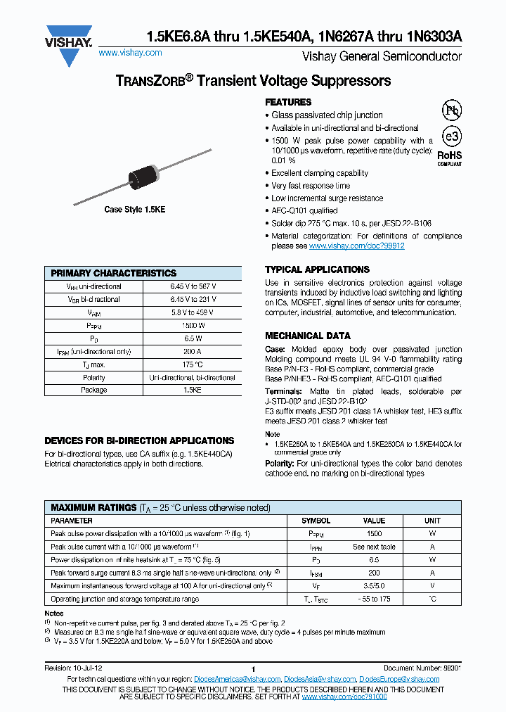 15KE220CA-TR_7148329.PDF Datasheet