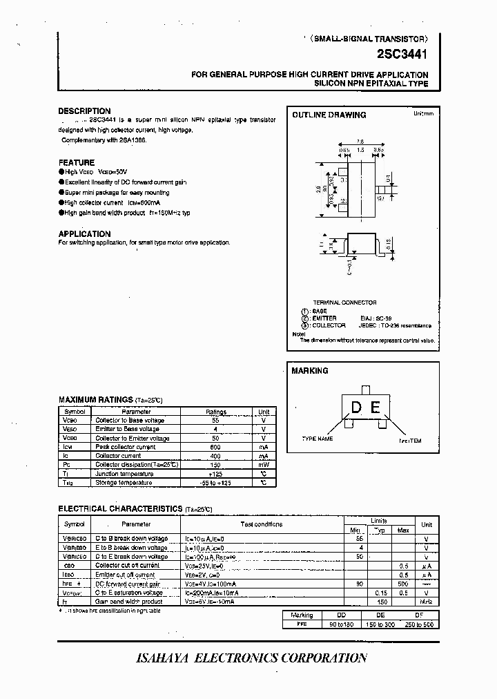 2SC3441_7194772.PDF Datasheet