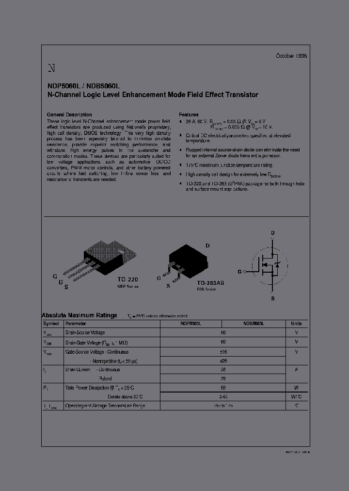 NDB5060LS62Z_7199635.PDF Datasheet