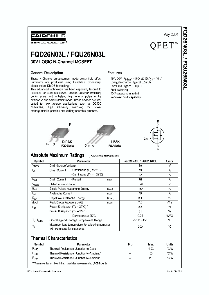 FQU26N03L_7232341.PDF Datasheet