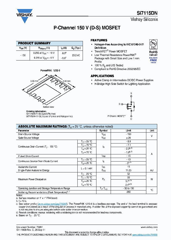 SI7115DN-T1-GE3_7236033.PDF Datasheet