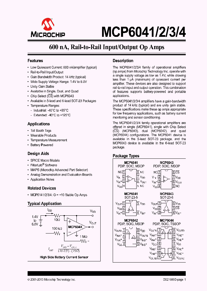 MCP6041T-EOT_7239196.PDF Datasheet