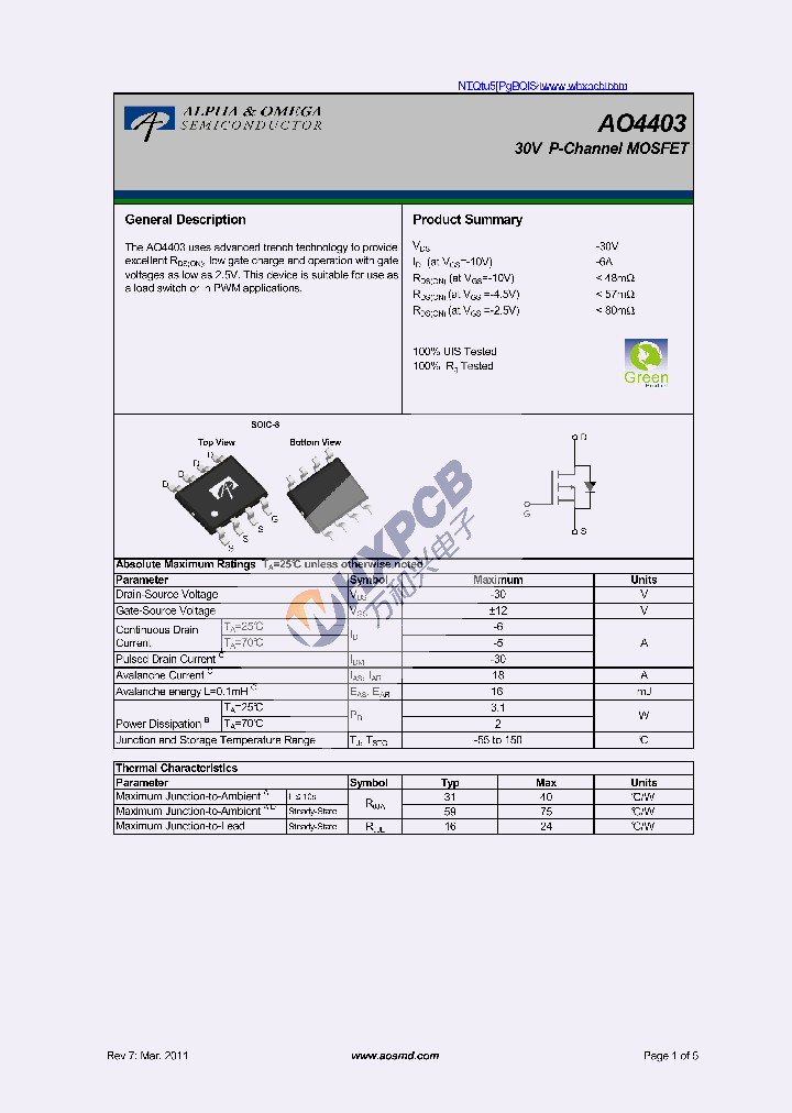 AO4403_7250600.PDF Datasheet