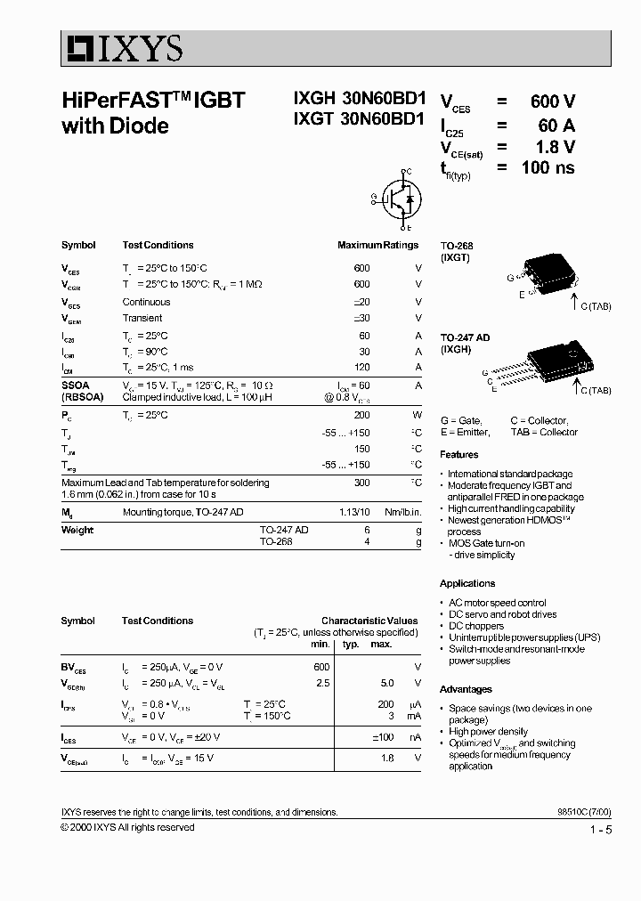 IXYSCORP-IXGH30N60BD1_7252504.PDF Datasheet