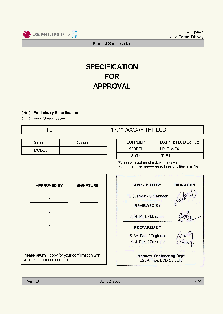 LP171WP4-TLR1_7257882.PDF Datasheet