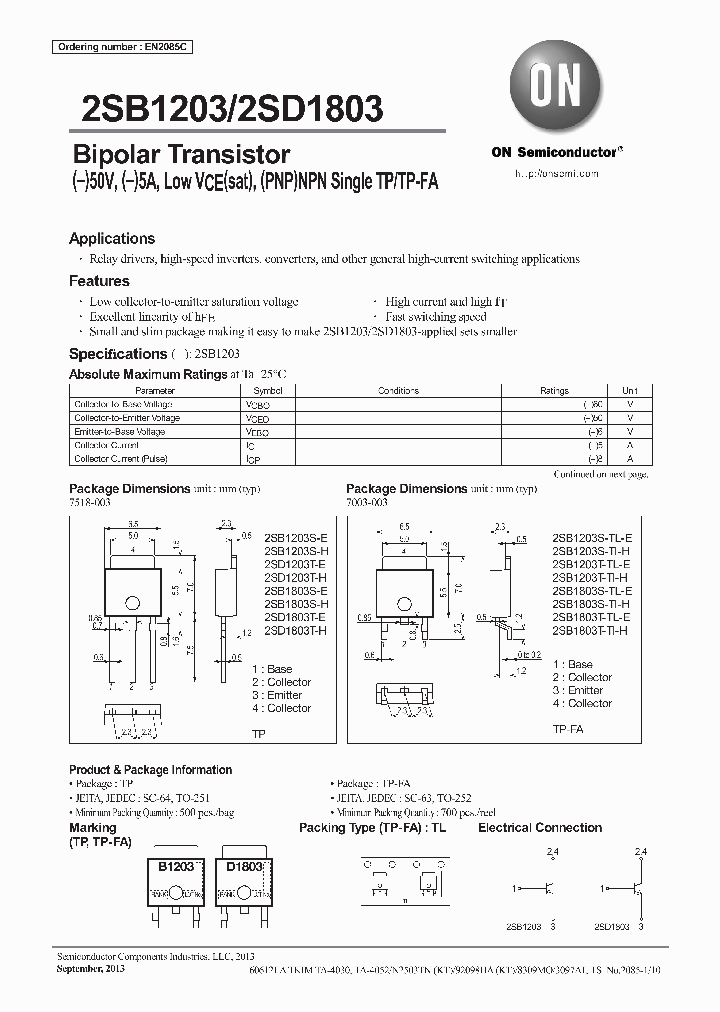 2SD1803_7260128.PDF Datasheet