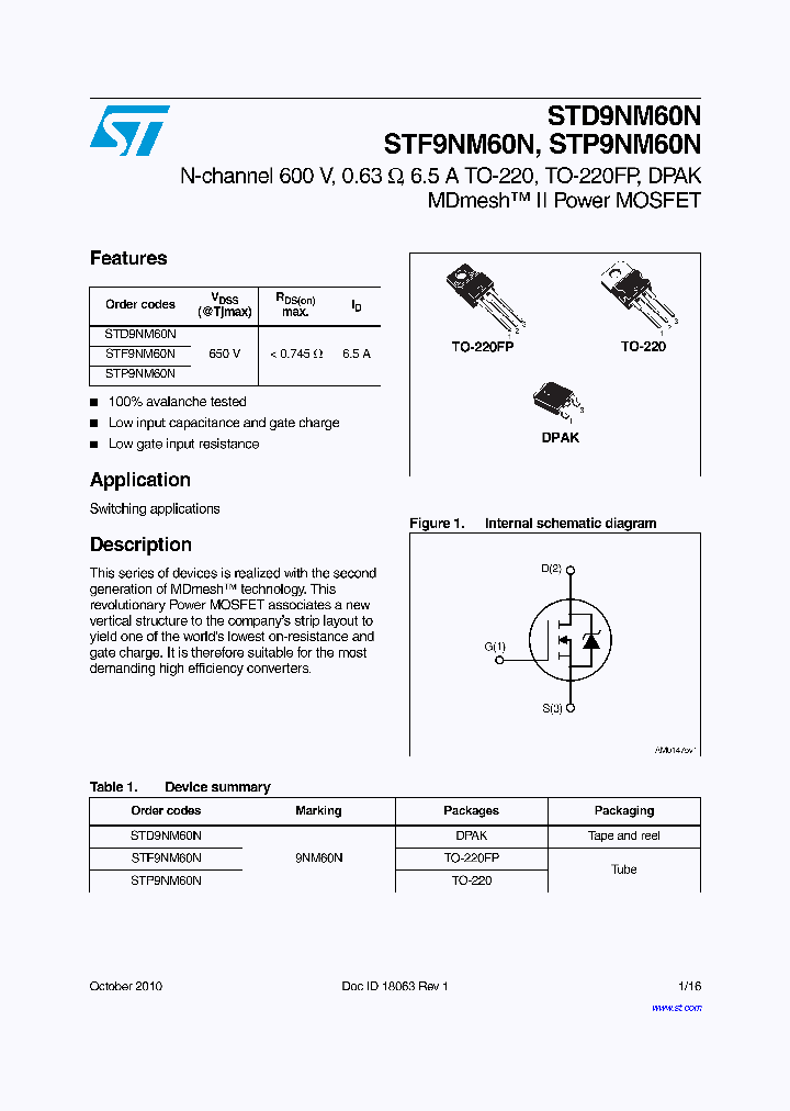 STP9NM60N_7284731.PDF Datasheet