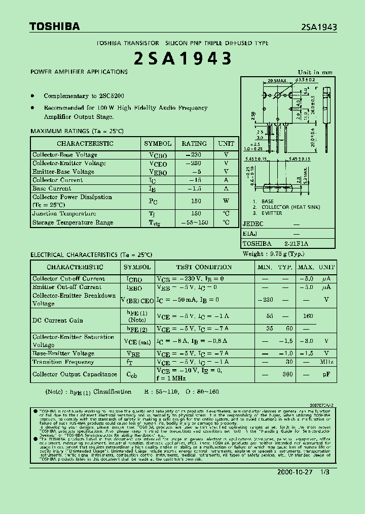 2SA1943-OQ_7289090.PDF Datasheet