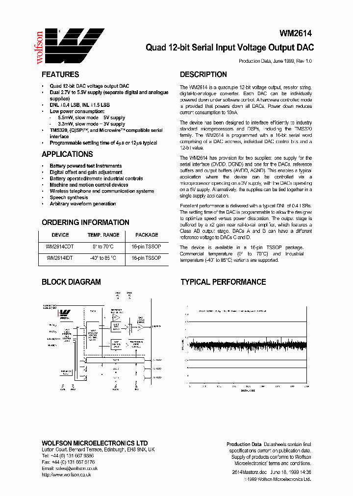 WOLFSONMICROELECTRONICS-WM2614CDT_7298038.PDF Datasheet