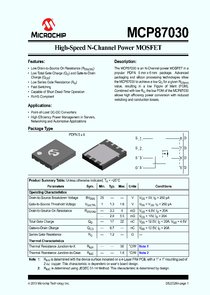 MCP87030_7301162.PDF Datasheet