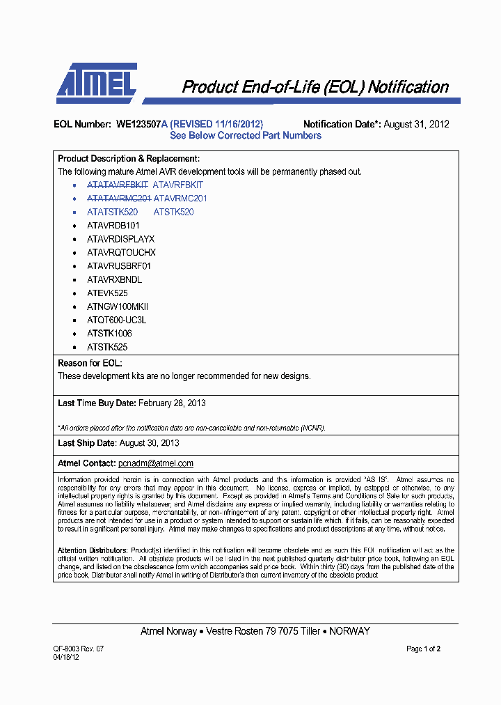 ATAVRQTOUCHX_7303848.PDF Datasheet