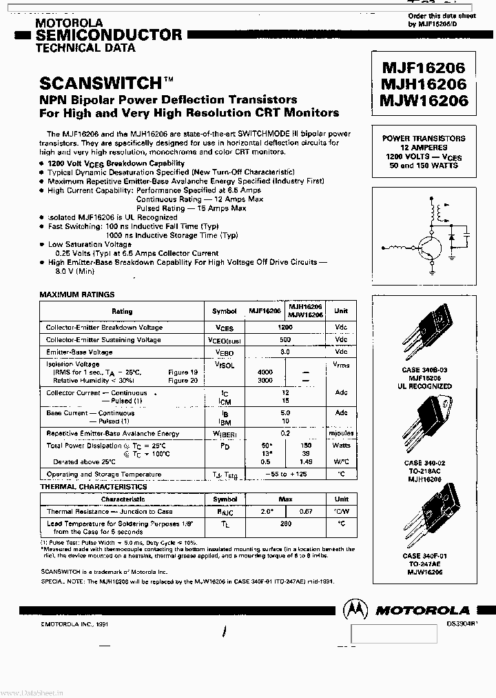 MJH16206_7306151.PDF Datasheet