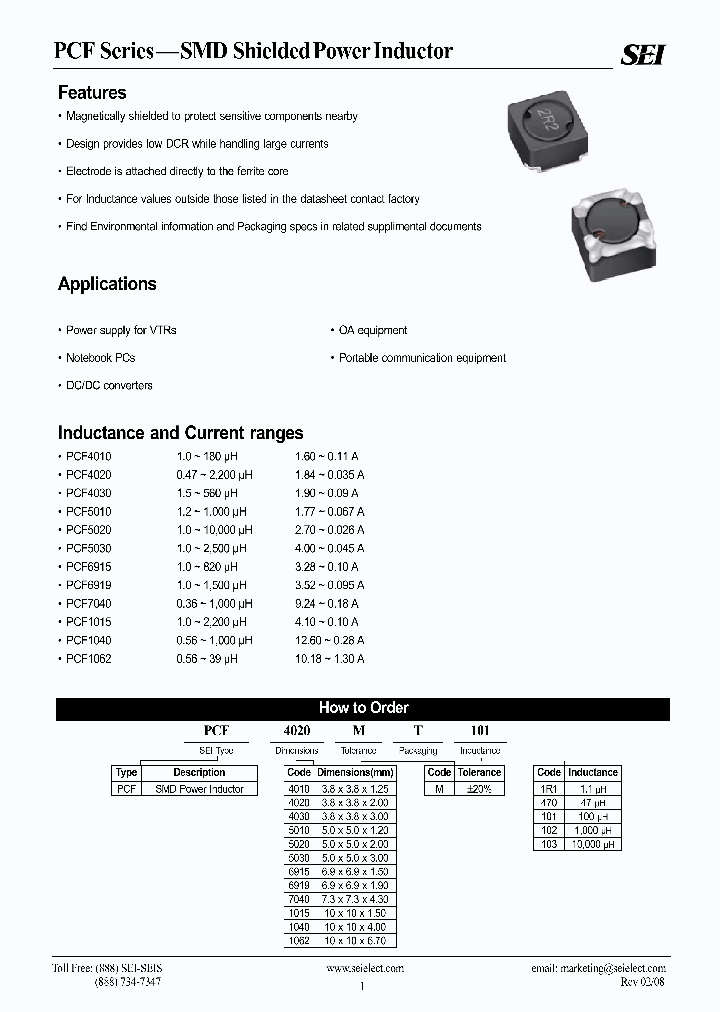 PCF4010MT3R3_7309433.PDF Datasheet