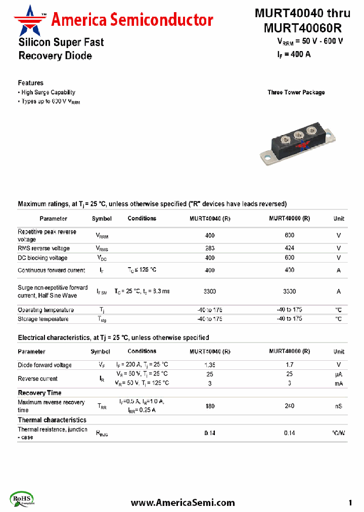 MURT40040_7315540.PDF Datasheet