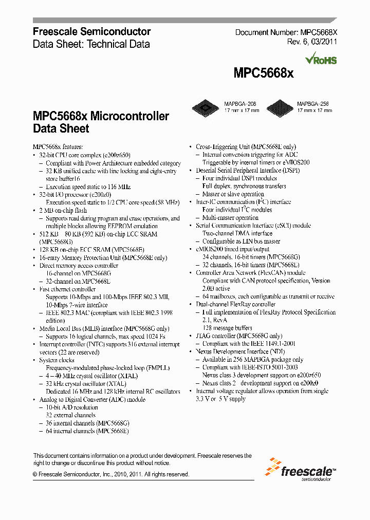 SPC5668GF1AMMGR_7317077.PDF Datasheet