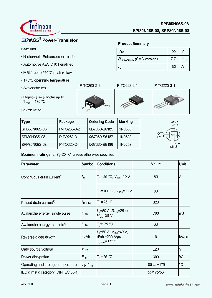 SPI80N06S-08_7316459.PDF Datasheet