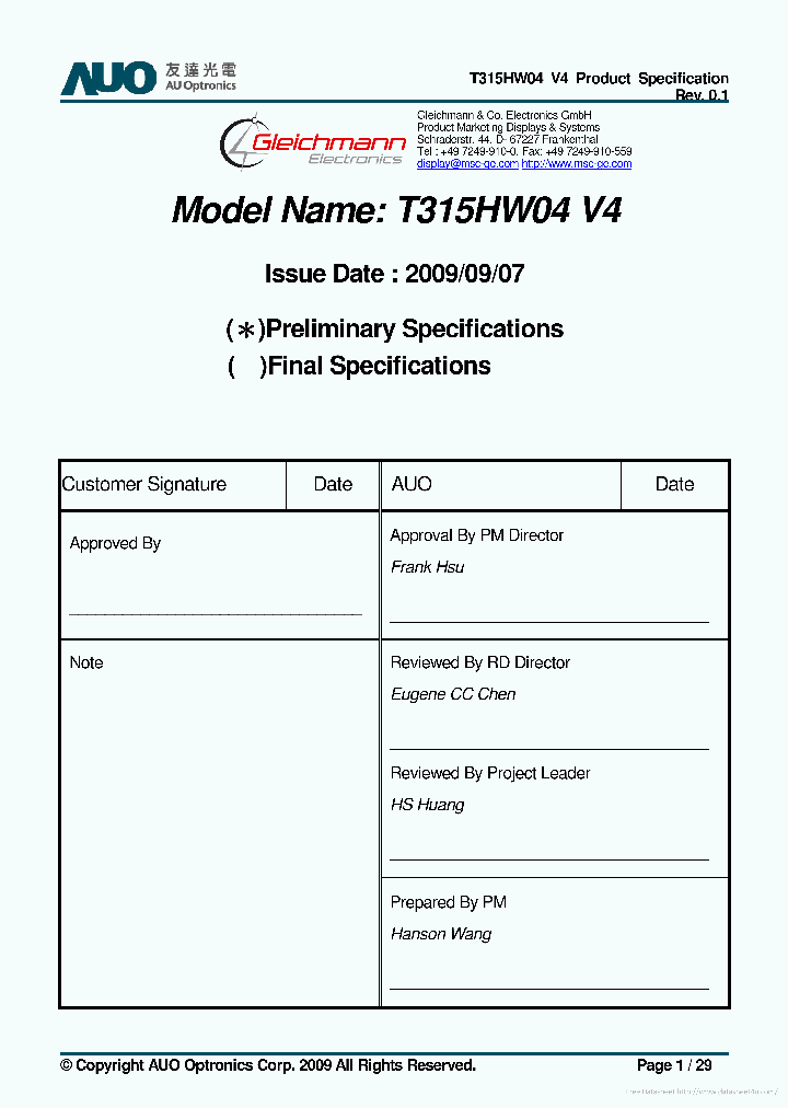 T315XW04-V4_7319720.PDF Datasheet
