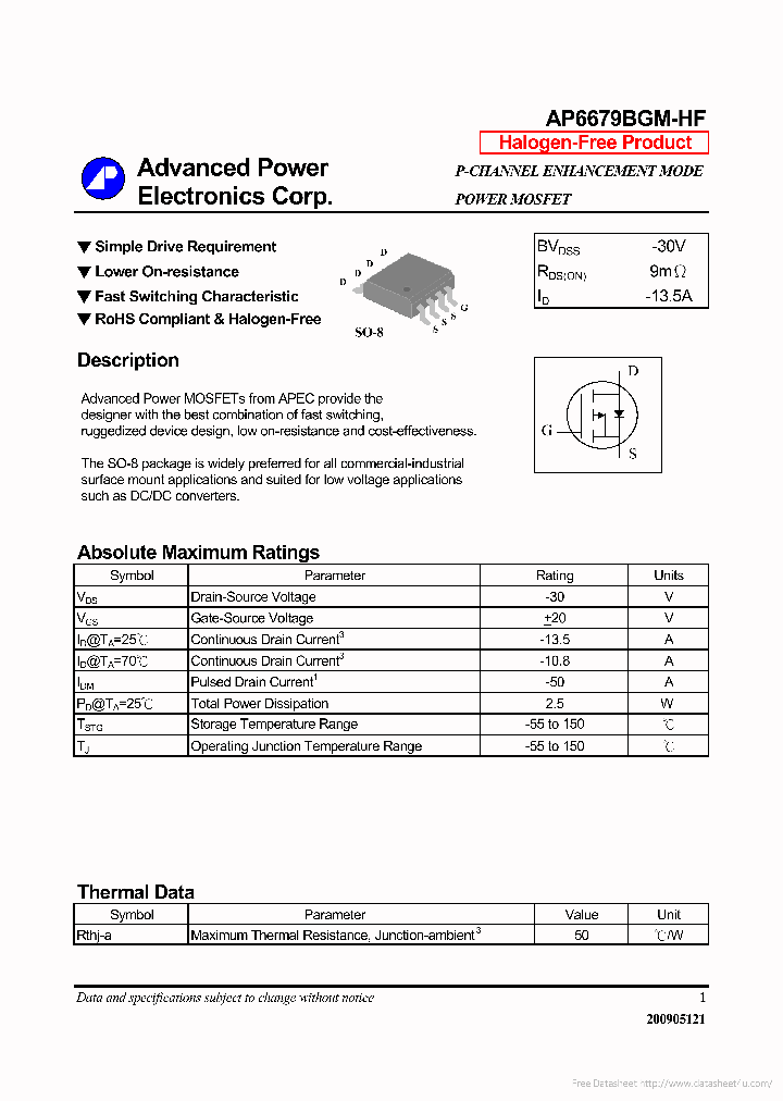 AP6679BGM-HF_7320674.PDF Datasheet