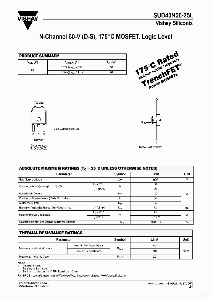 SUD40N06-25L_7325235.PDF Datasheet