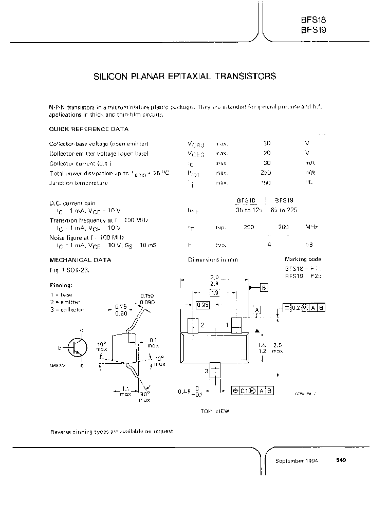 BFS19-TAPE-7_7331353.PDF Datasheet