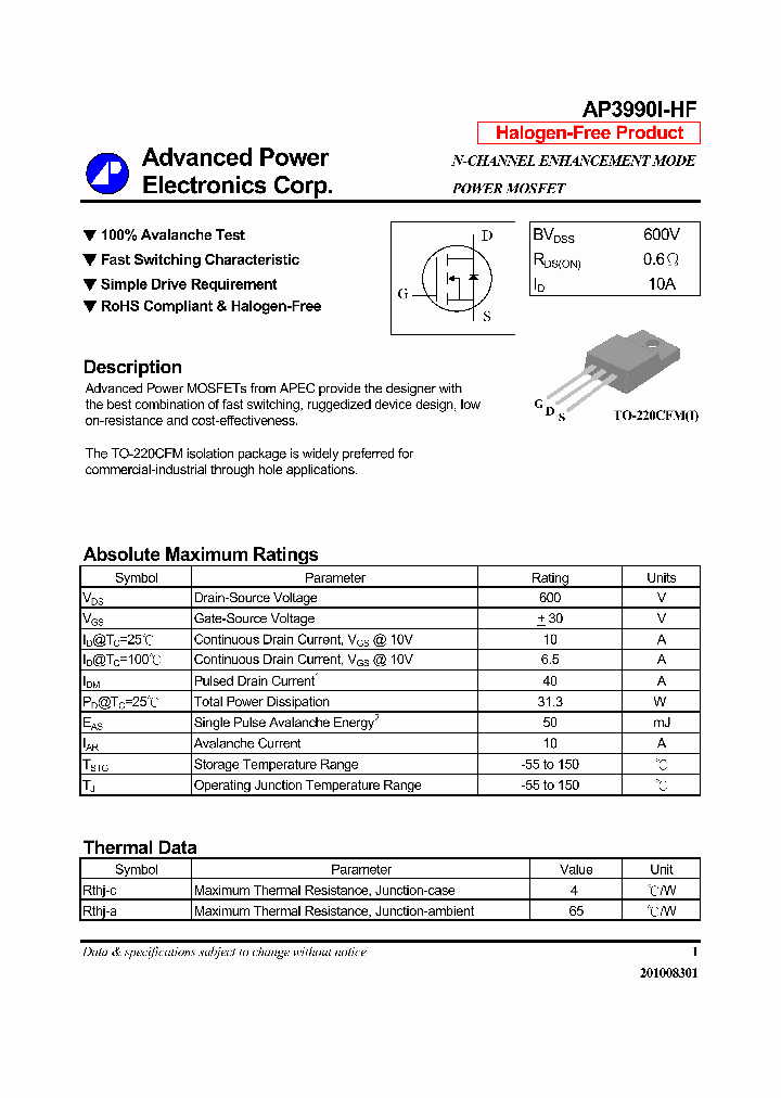 AP3990I-HF_7354805.PDF Datasheet