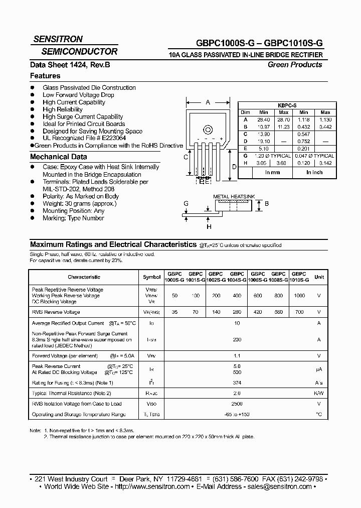 GBPC1002S-G_7372125.PDF Datasheet