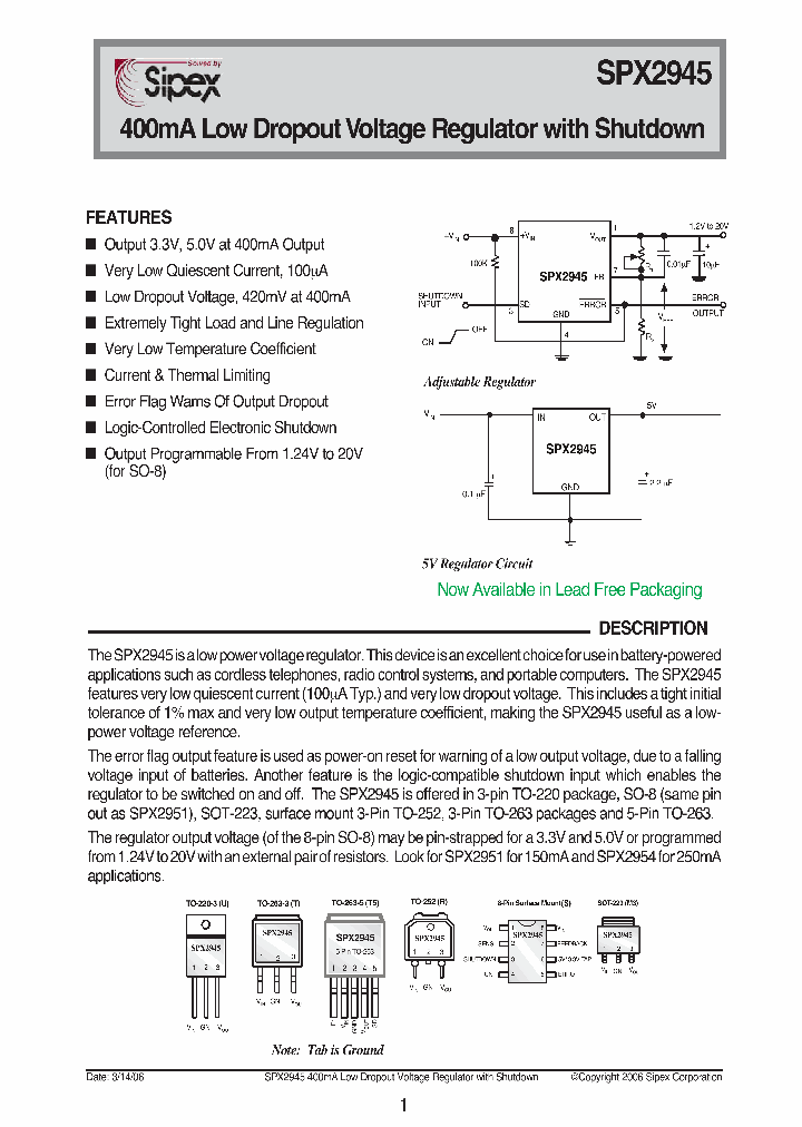SPX2945S-5-0TR_7385886.PDF Datasheet