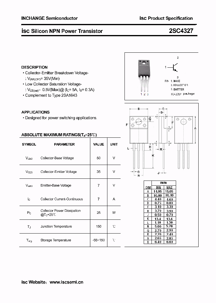 2SC4327_7401741.PDF Datasheet