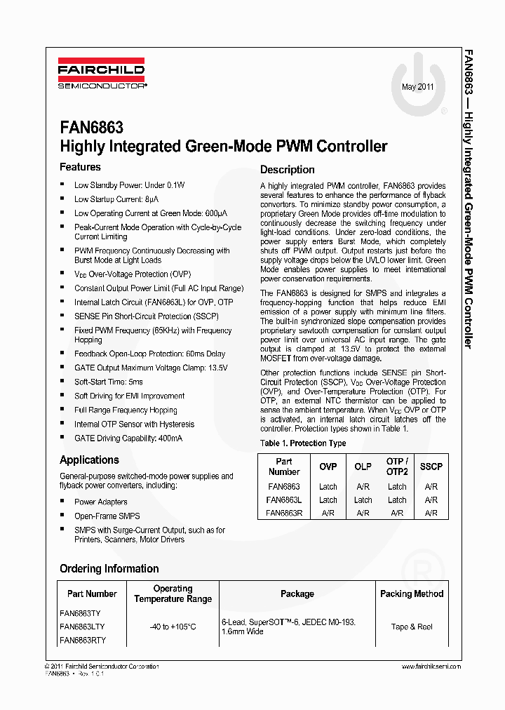 FAN6863L_7408793.PDF Datasheet