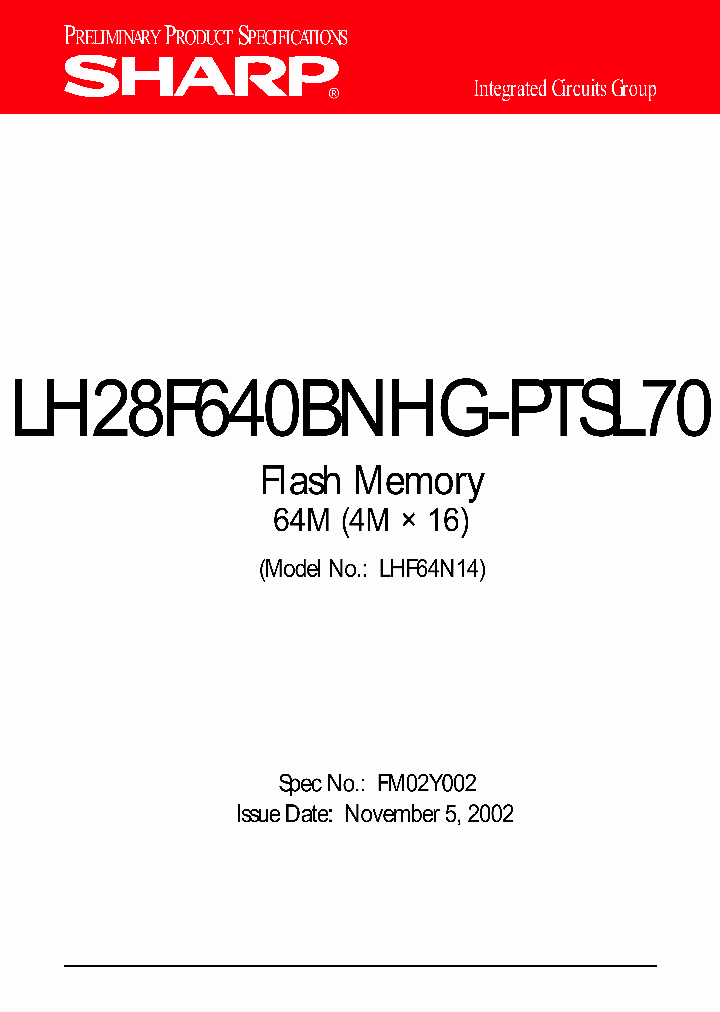 LH28F640BNHG-PTSL70_7454547.PDF Datasheet