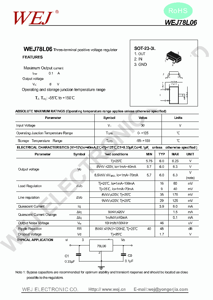 WEJ78L06-SOT-23-L_7456700.PDF Datasheet