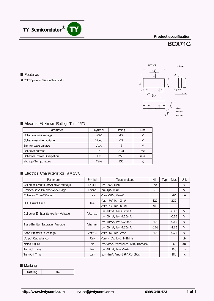 BCX71G_7481768.PDF Datasheet