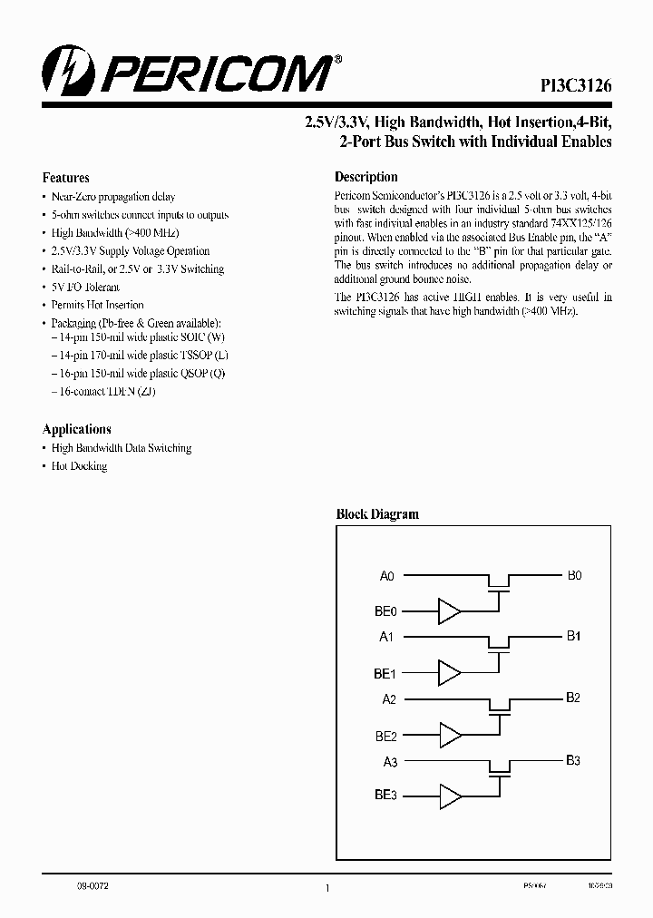 PI3C3126ZJE_7484880.PDF Datasheet