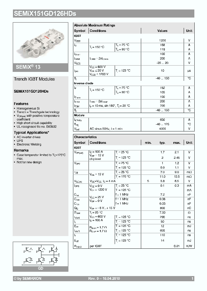 SEMIX151GD126HDS10_7488788.PDF Datasheet