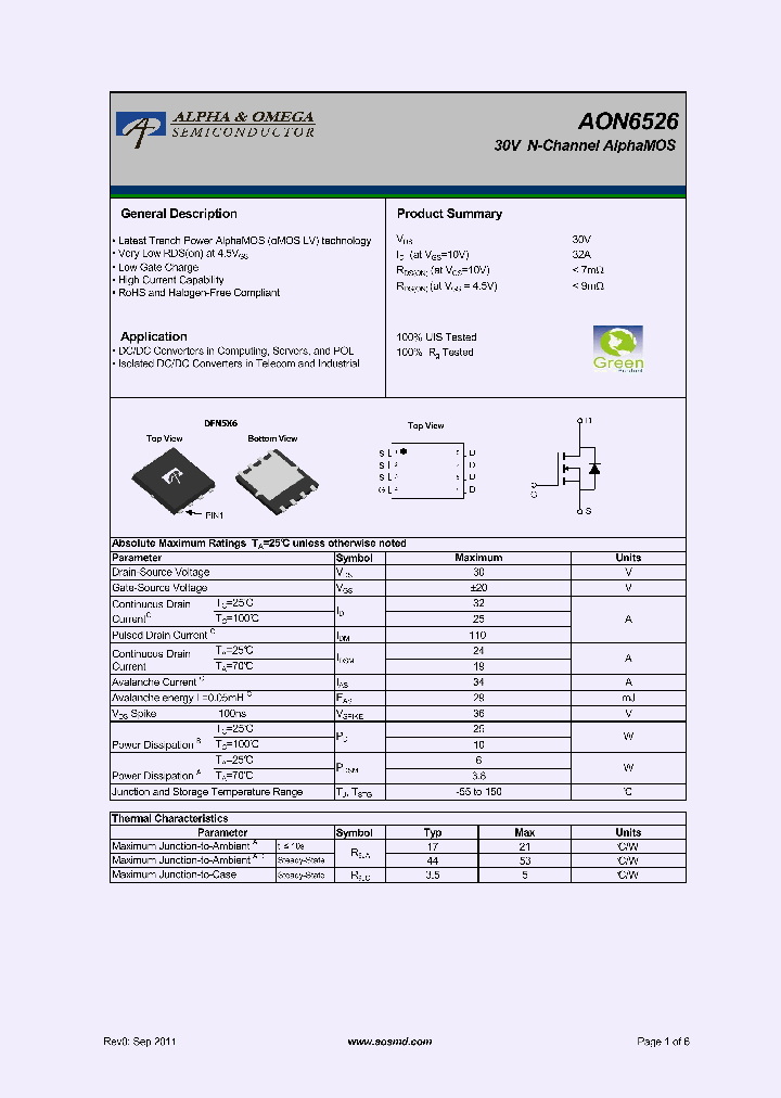 AON6526_7492159.PDF Datasheet