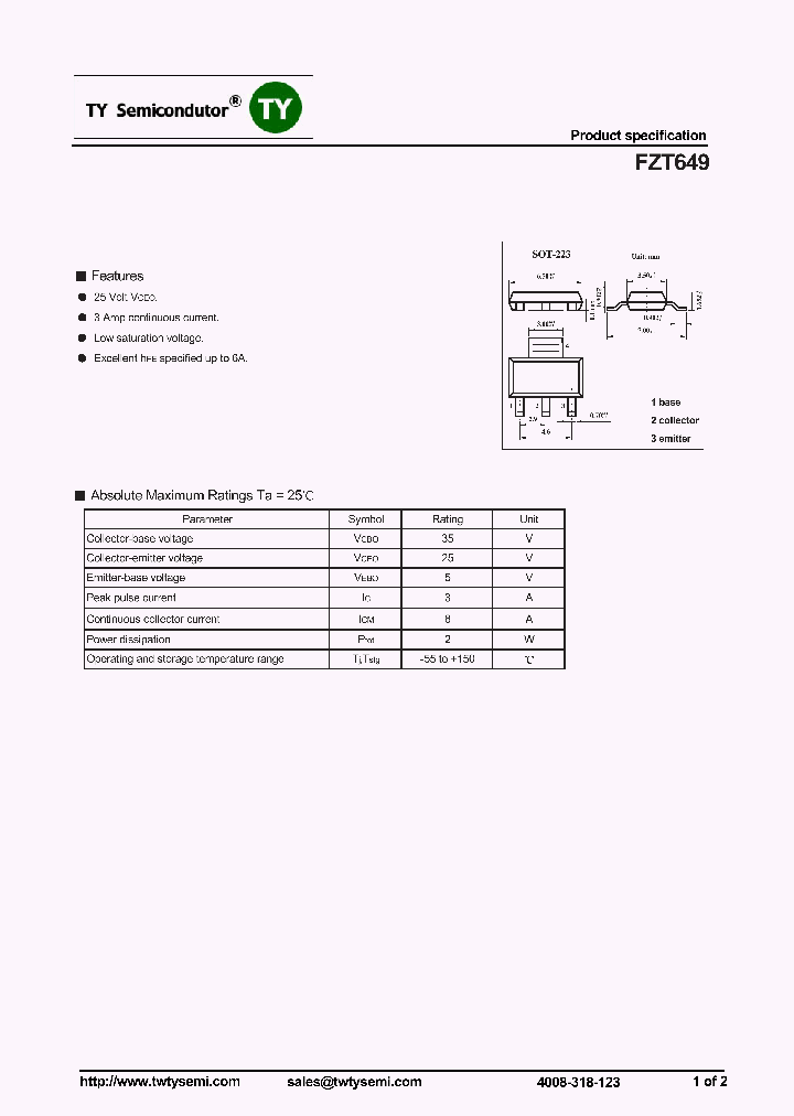 FZT649_7493899.PDF Datasheet