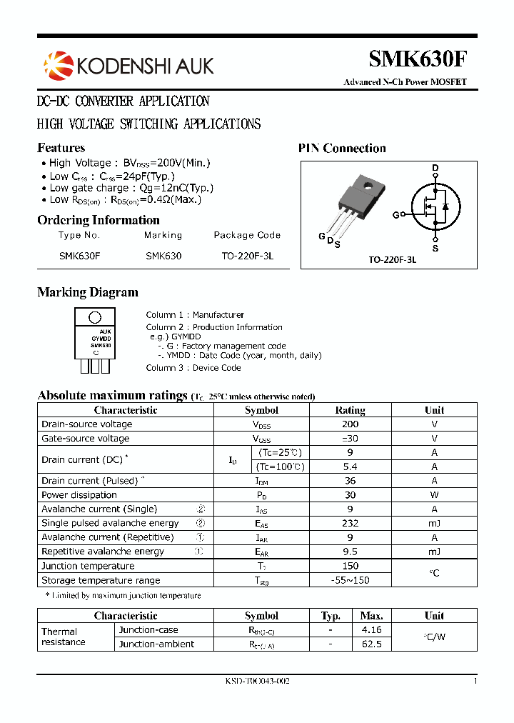 SMK630F-DATASHEET_7494098.PDF Datasheet