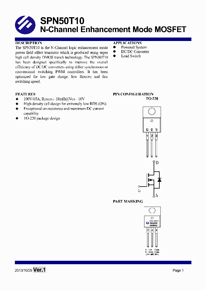 SPN50T10_7495465.PDF Datasheet