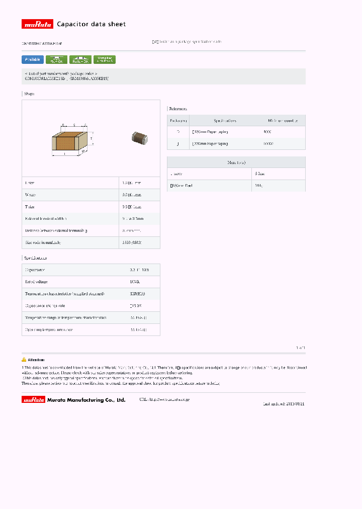 GRM188R61A335KE15J_7504232.PDF Datasheet