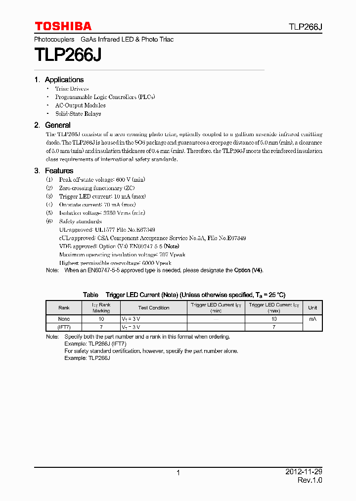 TLP266J_7514144.PDF Datasheet