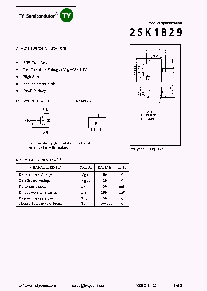 2SK1829_7526629.PDF Datasheet