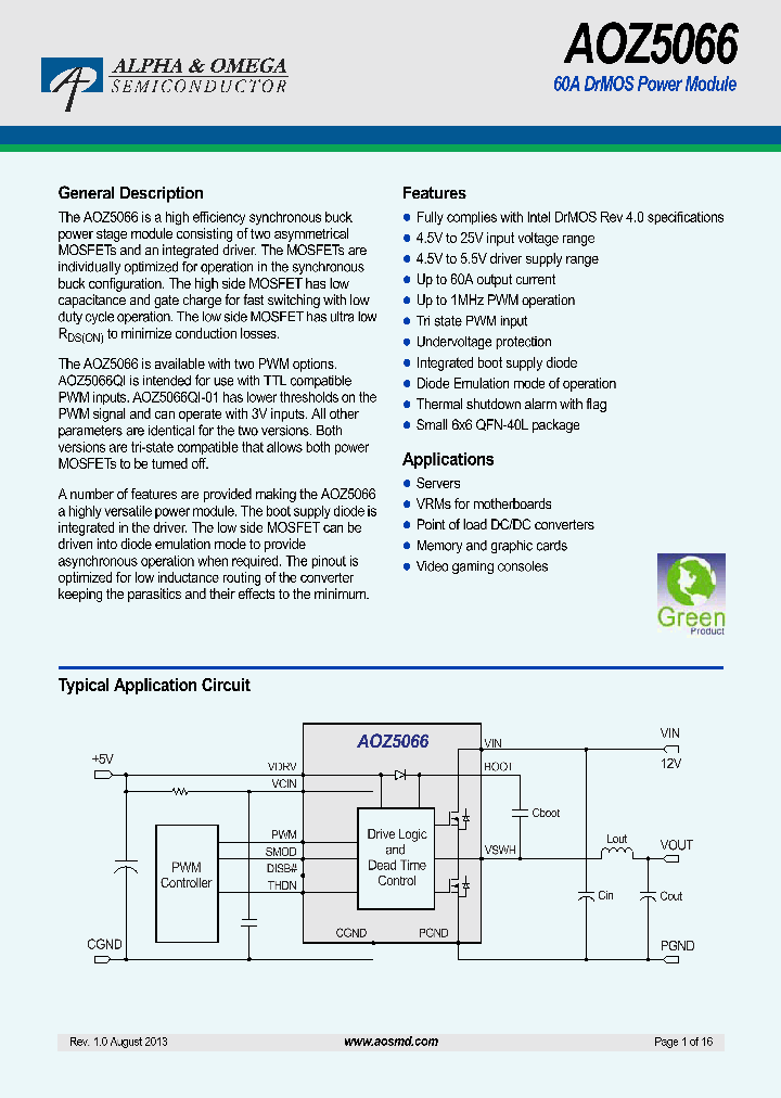 AOZ5066QI_7542145.PDF Datasheet