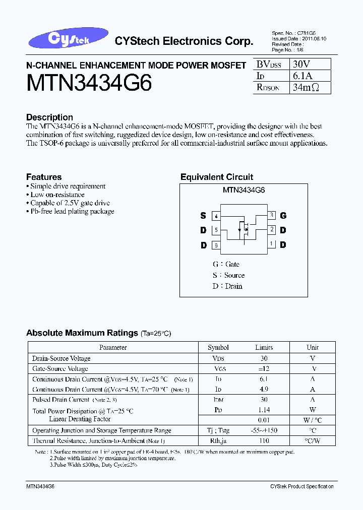 MTN3434G6_7547075.PDF Datasheet