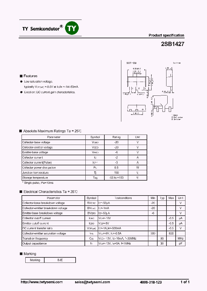 2SB1427_7549431.PDF Datasheet