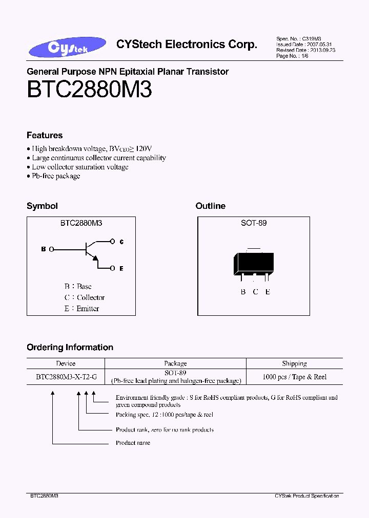 BTC2880M3_7553847.PDF Datasheet